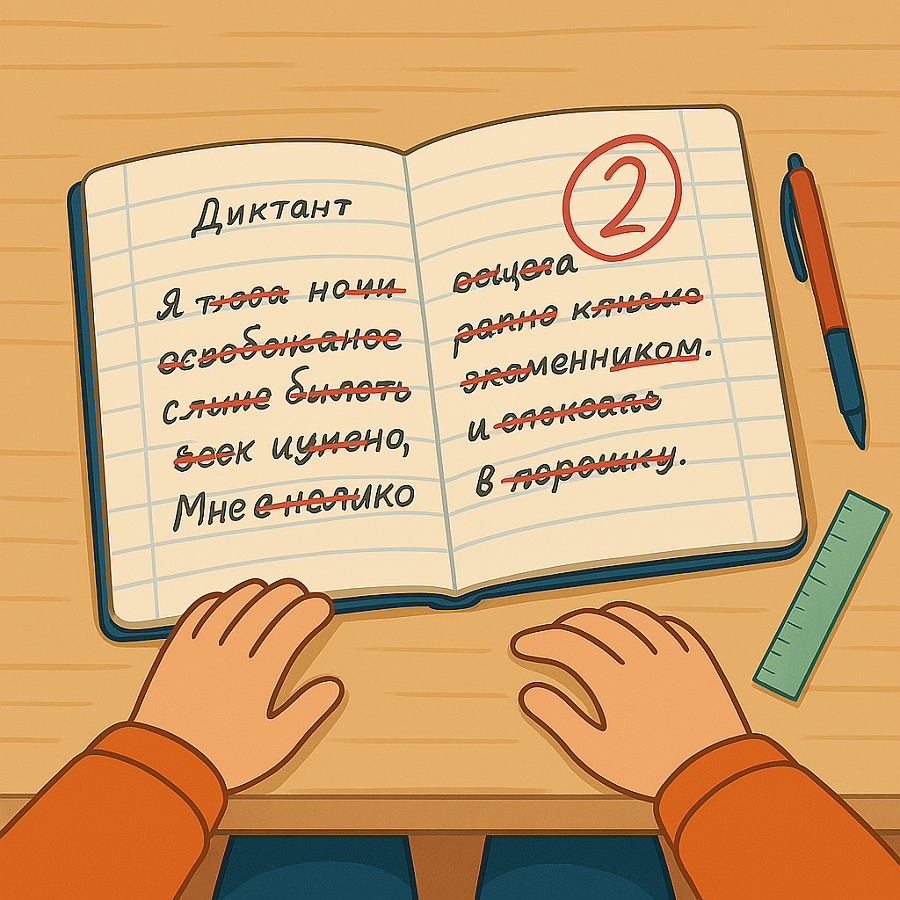 Как научить ребёнка писать без ошибок