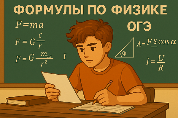 Формулы по физике для ОГЭ 9 класс